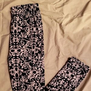 Baroque Design Leggings One Size